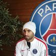 Paris Saint-Germain's Brazilian midfielder Lucas Moura speaks during an interview at the Camp des Loges training centre in Saint-Germain-en-Laye, west of Paris, on February 8, 2017