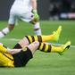 Dortmund's forward Marco Reus falls during the German First division Bundesliga football match against Bayer 04 Leverkusen March 4, 2017