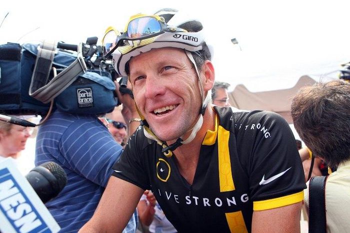 The US Justice Department is seeking damages from Lance Armstrong, pictured here, claiming he defrauded the government when he cheated while riding for a team sponsored by the US Postal Service