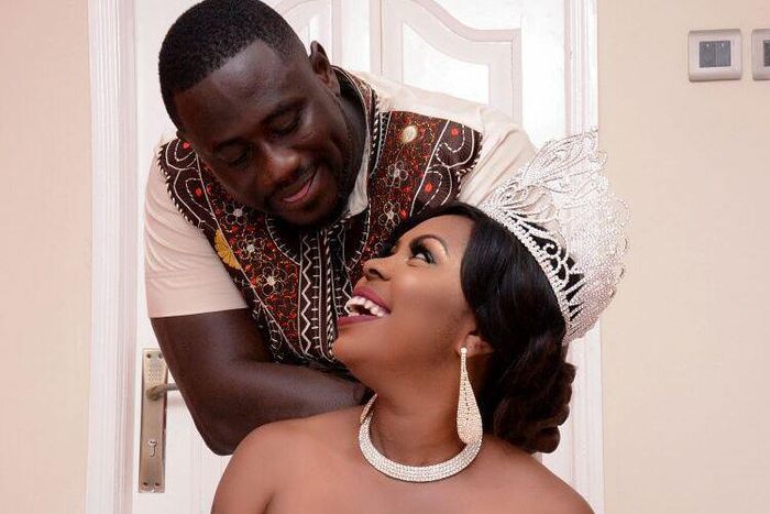 Afia Schwarzenegger and Lawrence Abrokwa