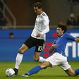 Italy's defender Luca Antonelli (R) vies with Germany's defender Leon Goretzka during the International friendly match November 15, 2016 that ended in a goalles draw