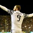 Juventus' forward Gonzalo Higuain celebrates after scoring on February 12, 2017