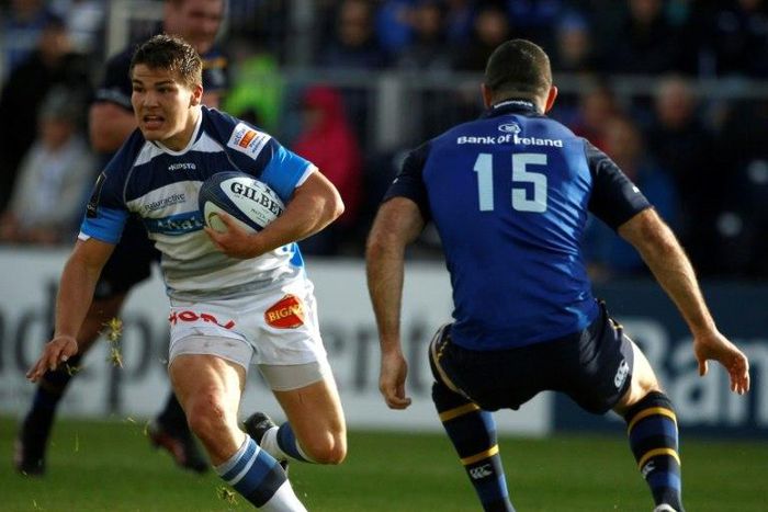Toulouse have signed highly regarded scrum-half Antoine Dupont (left) from Castres
