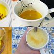 Turmeric infused beverage, Golden latte.