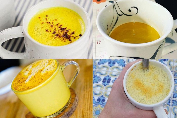 Turmeric infused beverage, Golden latte.