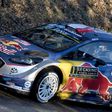 French's driver Sebastien Ogier and his co-pilot Julien Ingrassia steer their Ford Fiesta WRC on January 18, 2017 in Gap, southeastern France, during the shakedown of the 85rd Monte-Carlo Rally, the opening stage of the WRC world rally championship