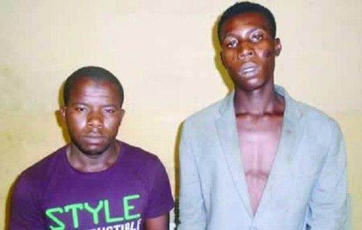 The suspects, Samuel Meme and his partner