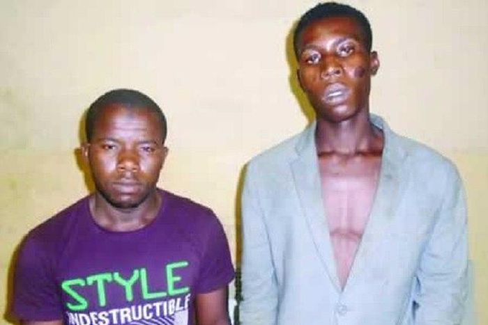 The suspects, Samuel Meme and his partner