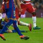 Barcelona's Argentinian forward Lionel Messi fights for the ball on the field during the Spanish league football match between FC Barcelona and Granada FC at the Camp Nou stadium in Barcelona on October 29, 2016