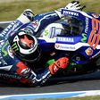 Yamaha rider Jorge Lorenzo was fastest in practice on October 14, 2016 ahead of this weekend's Japanese MotoGP