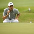 Jordan Spieth lines up a putt on the 6th hole of his match during round one of the World Golf Championships-Dell Technologies Match Play at the Austin Country Club on March 22, 2017