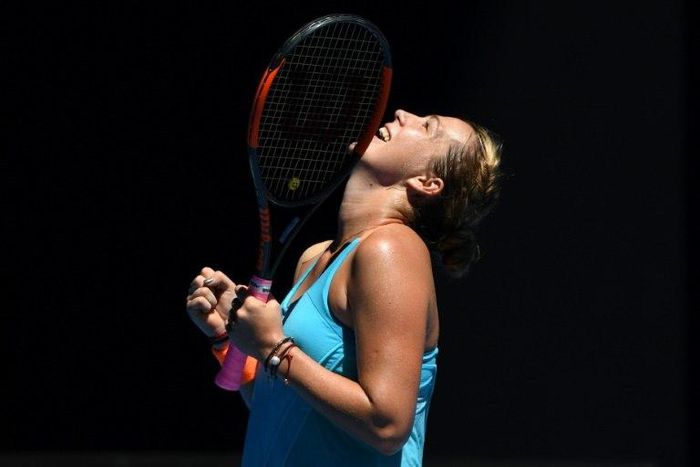 Anastasia Pavlyuchenkova reaches her fourth Grand Slam quarter-final with a win over veteran Svetlana Kuznetsova