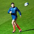 France's French fullback Brice Dulin takes part in a training session on November 25, 2016 in Marcoussis, south of Paris, on the eve of the rugby union Test match against New Zealand