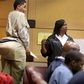 Ron Oneal Morris, center, appears at a 2015 hearing in Fort Lauderdale