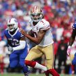 Colin Kaepernick of the San Francisco 49ers runs the ball against the Buffalo Bills on October 16, 2016