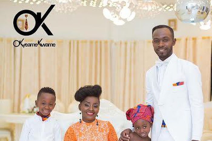 Hiplife artiste Okyeame Kwame shares adorable photos of family