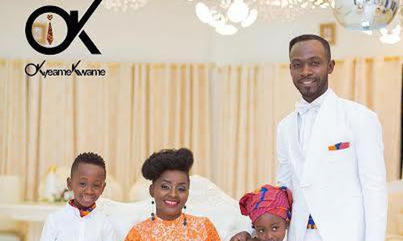 Hiplife artiste Okyeame Kwame shares adorable photos of family