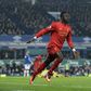 Liverpool's Senegalese midfielder Sadio Mane celebrates scoring his team's first goal during the English Premier League football match between Everton and Liverpool at Goodison Park in Liverpool, north west England on December 19, 2016