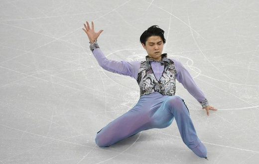 22-year-old Japanese Yuzuru Hanyu set world records for the short, free programme and overall score in 2015