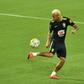 Brazil's football team player Neymar takes part in a training session at the Arena Dunas stadium in Natal, Brazil