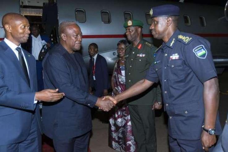 President John Mahama in Kigali, Rwanda