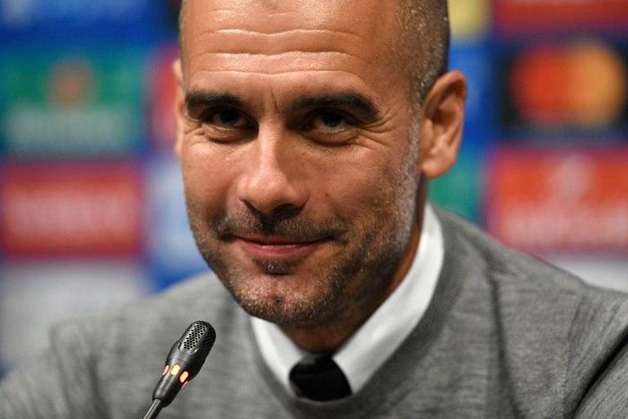 Manchester City's Spanish coach Pep Guardiola gives a press conference at Camp Nou stadium in Barcelona on October 18, 2016, on the eve of the UEFA Champions League football match between FC Barcelona and Manchester City