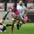 Paris' winger Waisea Nayacalevu escapes during a French Top14 rugby union match against Toulon at Jean Bouin stadium on March 26, 2017
