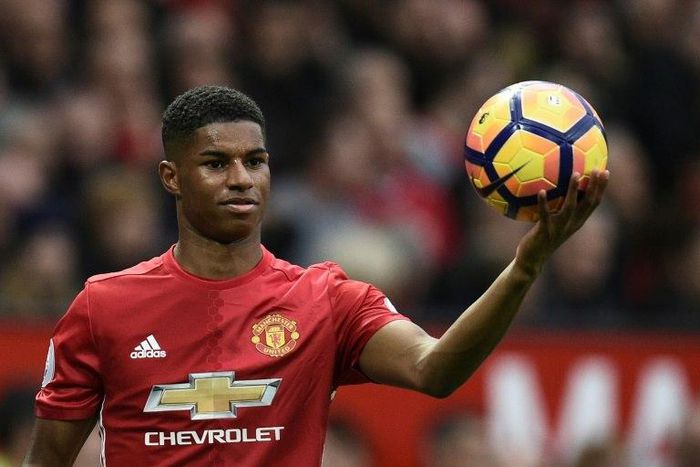 Manchester United's English striker Marcus Rashford exploded onto the scene with United last season