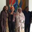 Tonto Dikeh with the first lady of Kebbi state, Hajiya Aisha Atiku Bagudu and other NGO founders.