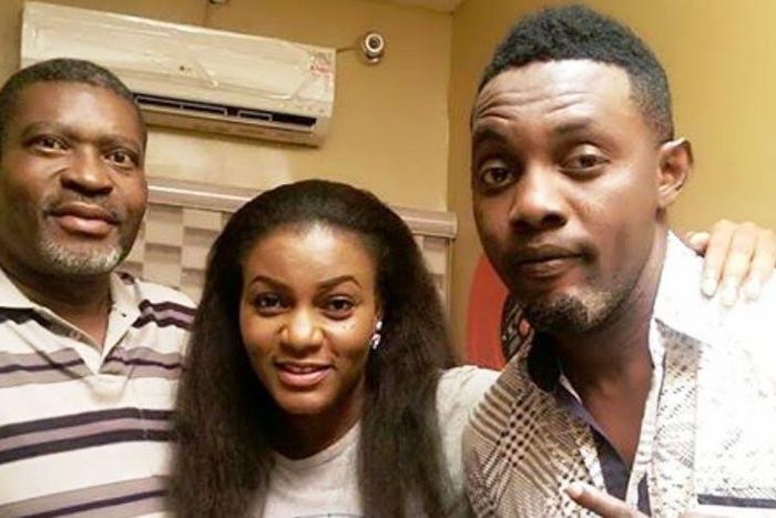 Ayo Makun with the Professor