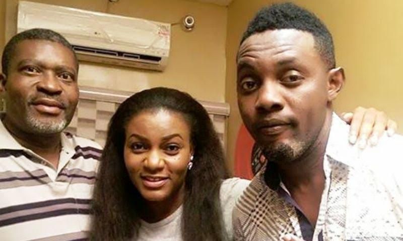 Ayo Makun with the Professor