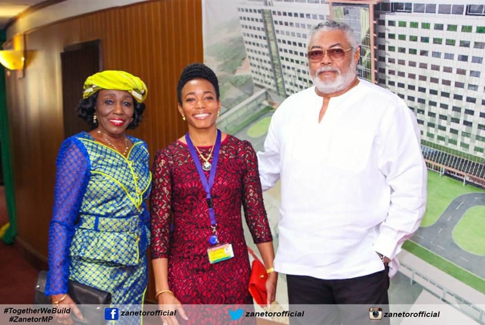Nana Konadu Agyeman-Rawlings, Dr. Zanetor and Former President John Jerry Rawlings