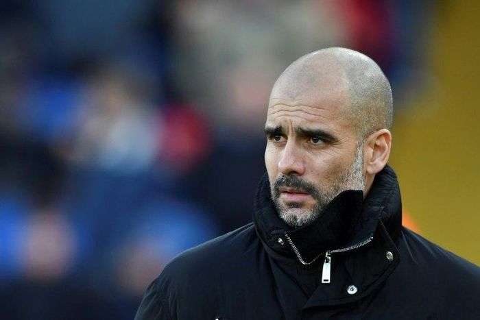 Manchester City's manager Pep Guardiola arrives for the English FA Cup fourth round football match against Crystal Palace January 28, 2017