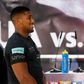 British boxer Anthony Joshua (L) and Wladimir Klitschko of the Ukraine attend a press conference in Cologne, western Germany, on February 16, 2017