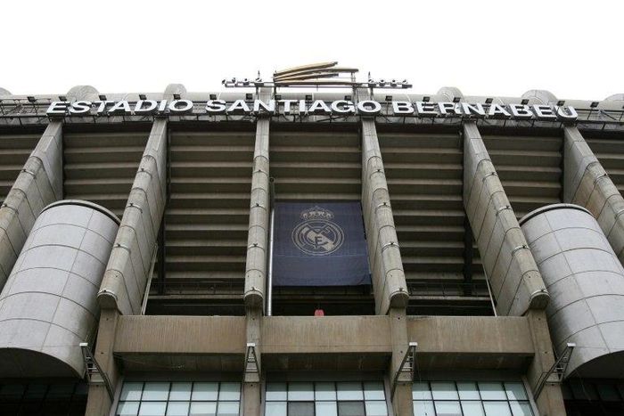 Real Madrid's home, the Santiago Bernabeu stadium in Madrid
