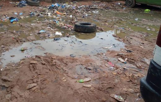 Kwame Nkrumah Circle after the June 9 rain