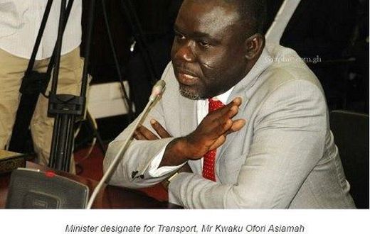 Transport-Minister designate; Kwaku Ofori Asiamah