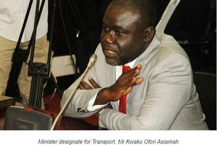 Transport-Minister designate; Kwaku Ofori Asiamah