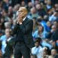 Manchester City's Spanish manager Pep Guardiola looks on during his English Premier League football match against Everton in Manchester, north west England, on October 15, 2016