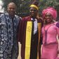 Yeni Kuti with Femi Kuti as son graduates from the University of Lagos