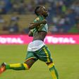Senegal's forward Sadio Mane celebrates after scoring a goal during the 2017 Africa Cup of Nations group B football match between Tunisia and Senegal in Franceville on January 15, 2017