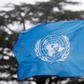 A United Nations flag flies outside the the European headquarters of the United Nations ahead of new round of meetings for the Syria talks in Geneva, Switzerland, March 16, 2016.