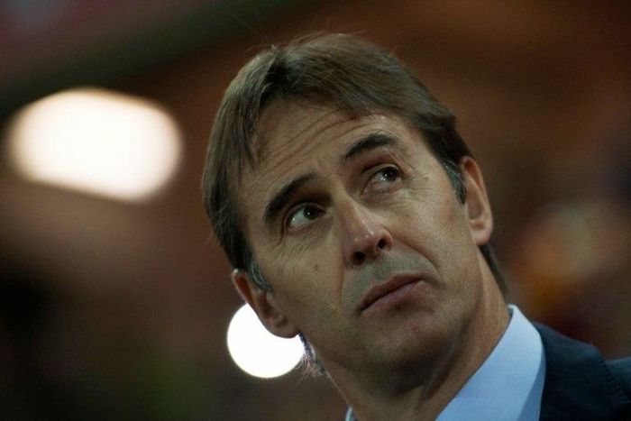 Spain's head football coach Julen Lopetegui, seen November 12, 2016, has won four and drawn one of his five games to date