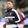 Bordeaux's French forward Jeremy Menez runs during the warm up of the French Ligue 1 football match between against and Montpellier on March 18, 2017