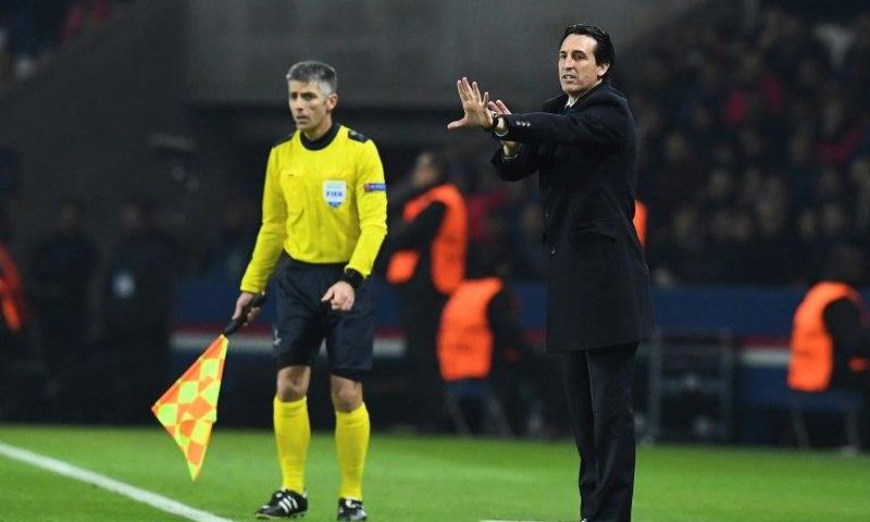 Paris Saint-Germain head coach Unai Emery is under pressure as the team falters in Ligue 1