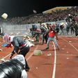 Spartak Moscow fans clash with rival supporters in Yaroslavl, Russia, on October 30, 2013