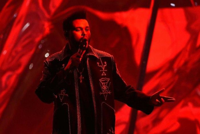 Recording artist The Weeknd performs onstage during the 2016 American Music Awards at Microsoft Theater on November 20, 2016 in Los Angeles, California
