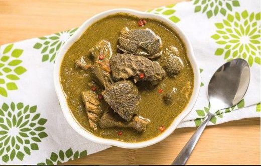  'Kuka' soup (Baobab leaves soup)(Telandeworld)