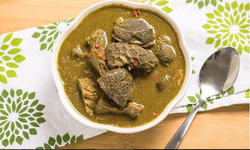  'Kuka' soup (Baobab leaves soup)(Telandeworld)