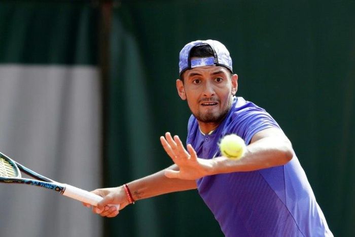 Australia's Nick Kyrgios at the 2017 French Open